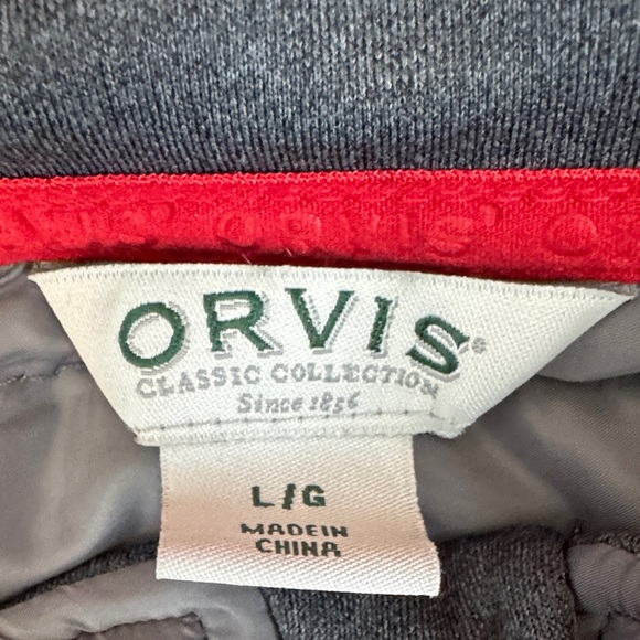 Orvis Men's Charcoal and Black Lightweight Jacket - Picture 2 of 4